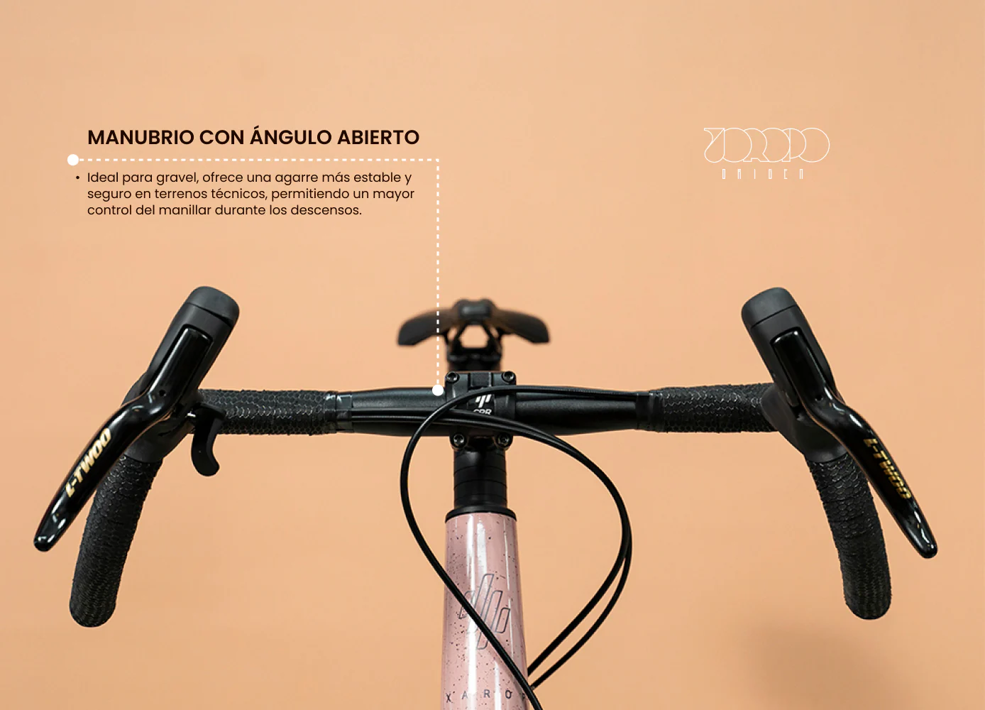 Bicicleta de gravel ORIGEN AL en aluminio con tenedor en carbono y grupo LTWOO GRT de 1x12 velocidades - Image 15