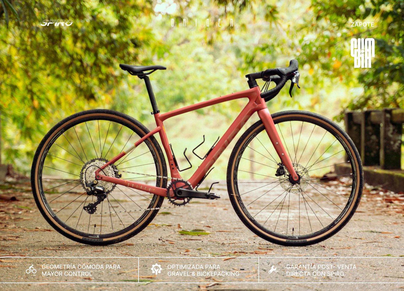 Bicicleta de gravel ORIGEN en carbono con grupo LTWOO GRT de 1x12 velocidades - Image 14