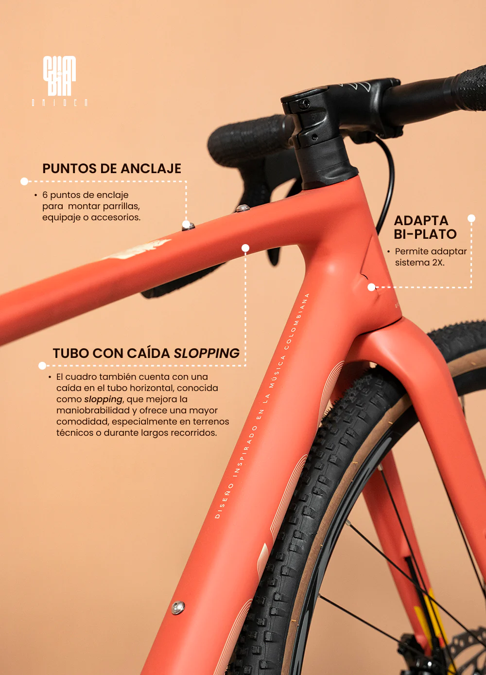 Bicicleta de gravel ORIGEN en carbono con grupo LTWOO GRT de 1x12 velocidades - Image 15