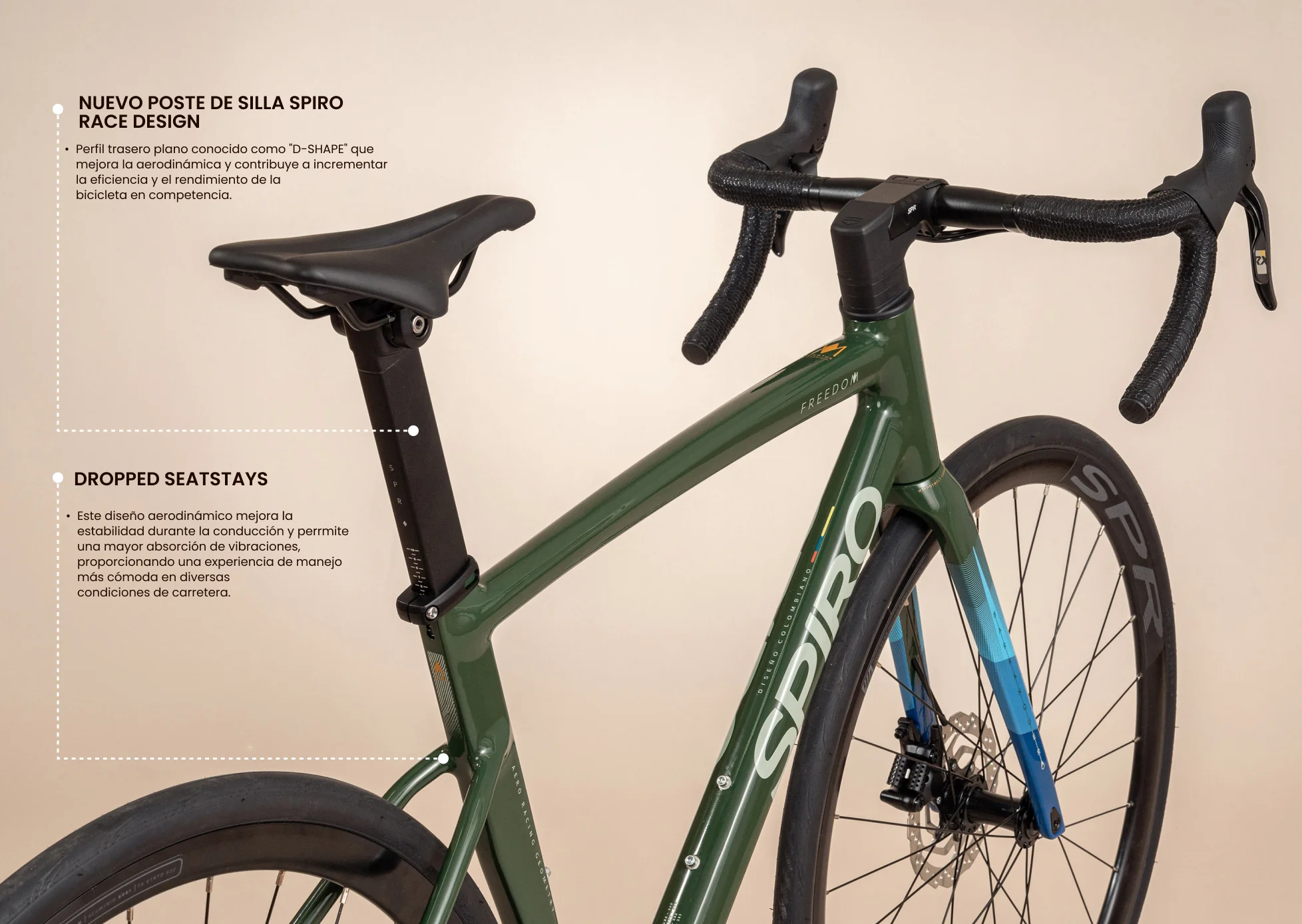 Bicicleta de ruta FREEDOM en aluminio con tenedor en carbono y LTWOO RX de 2x12 vel. - Image 11