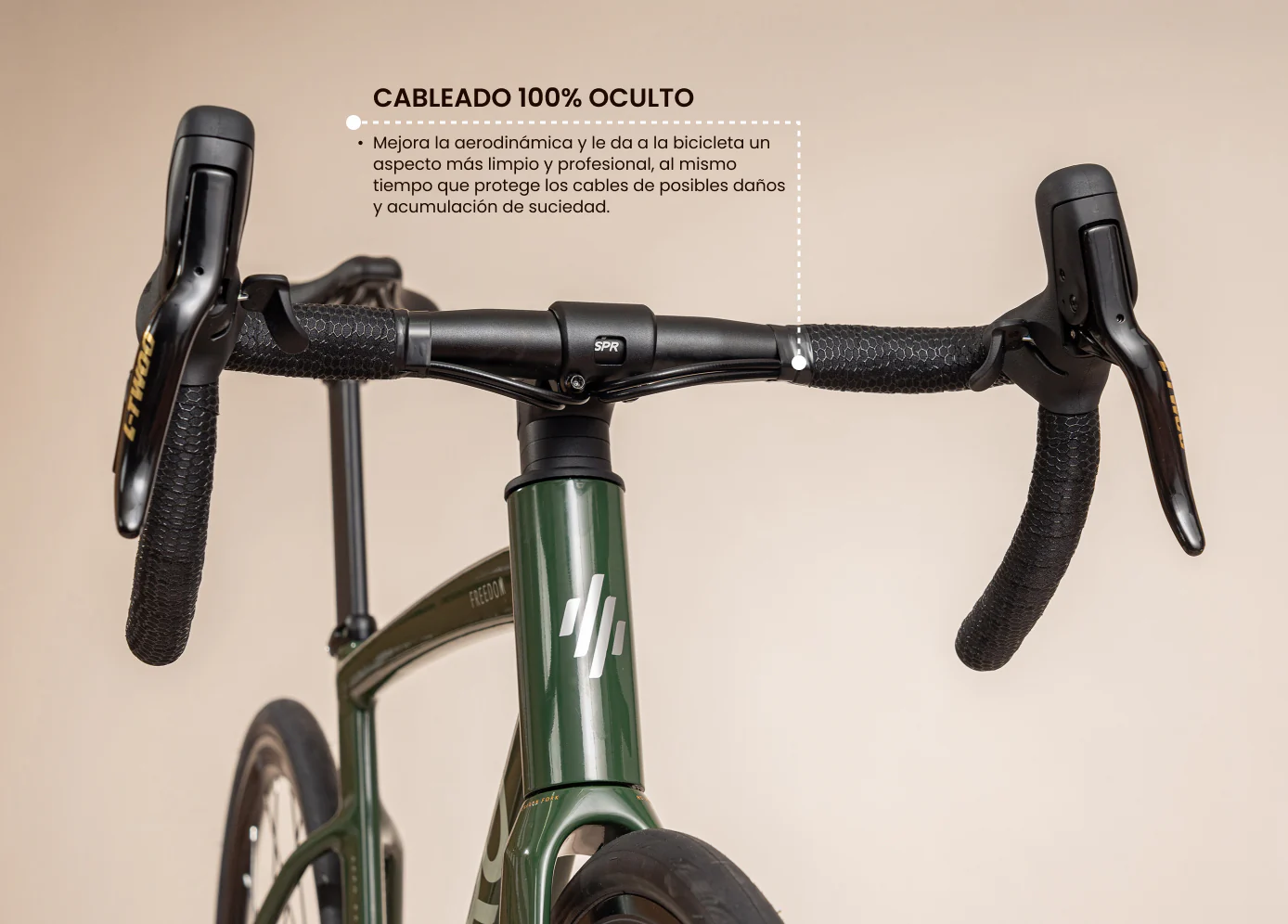 Bicicleta de ruta FREEDOM en aluminio con tenedor en carbono y LTWOO RX de 2x12 vel. - Image 16