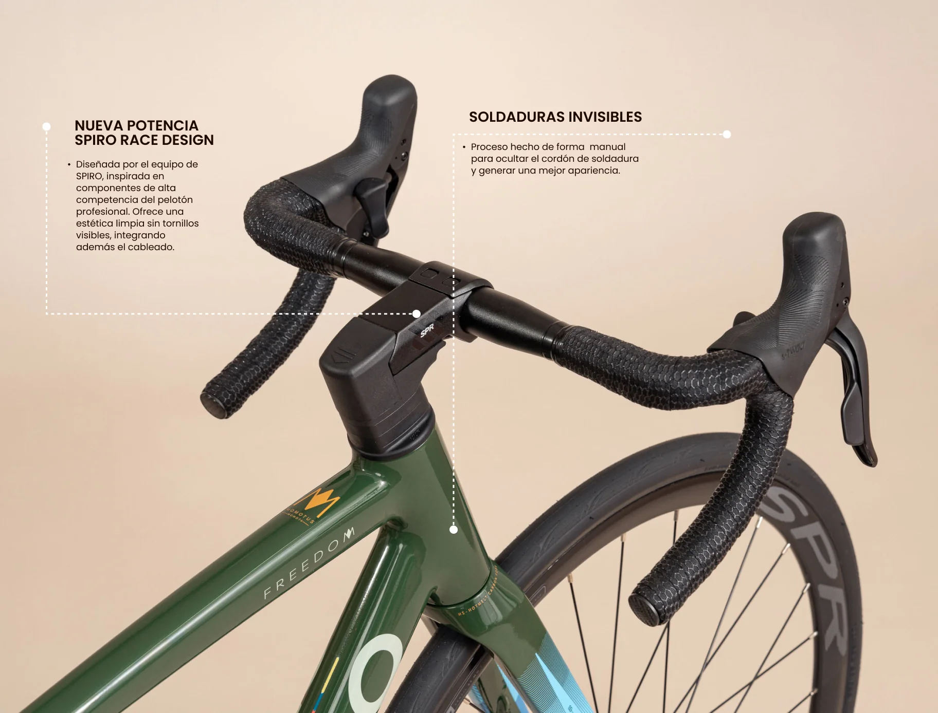 Bicicleta de ruta FREEDOM en aluminio con tenedor en carbono de 2x10 vel. - Image 15