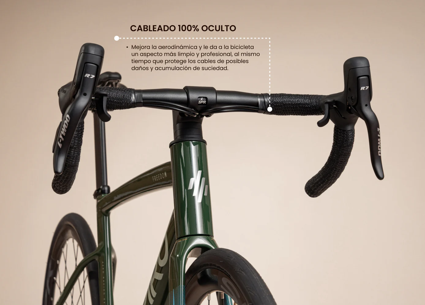 Bicicleta de ruta FREEDOM en aluminio con tenedor en carbono de 2x10 vel. - Image 5