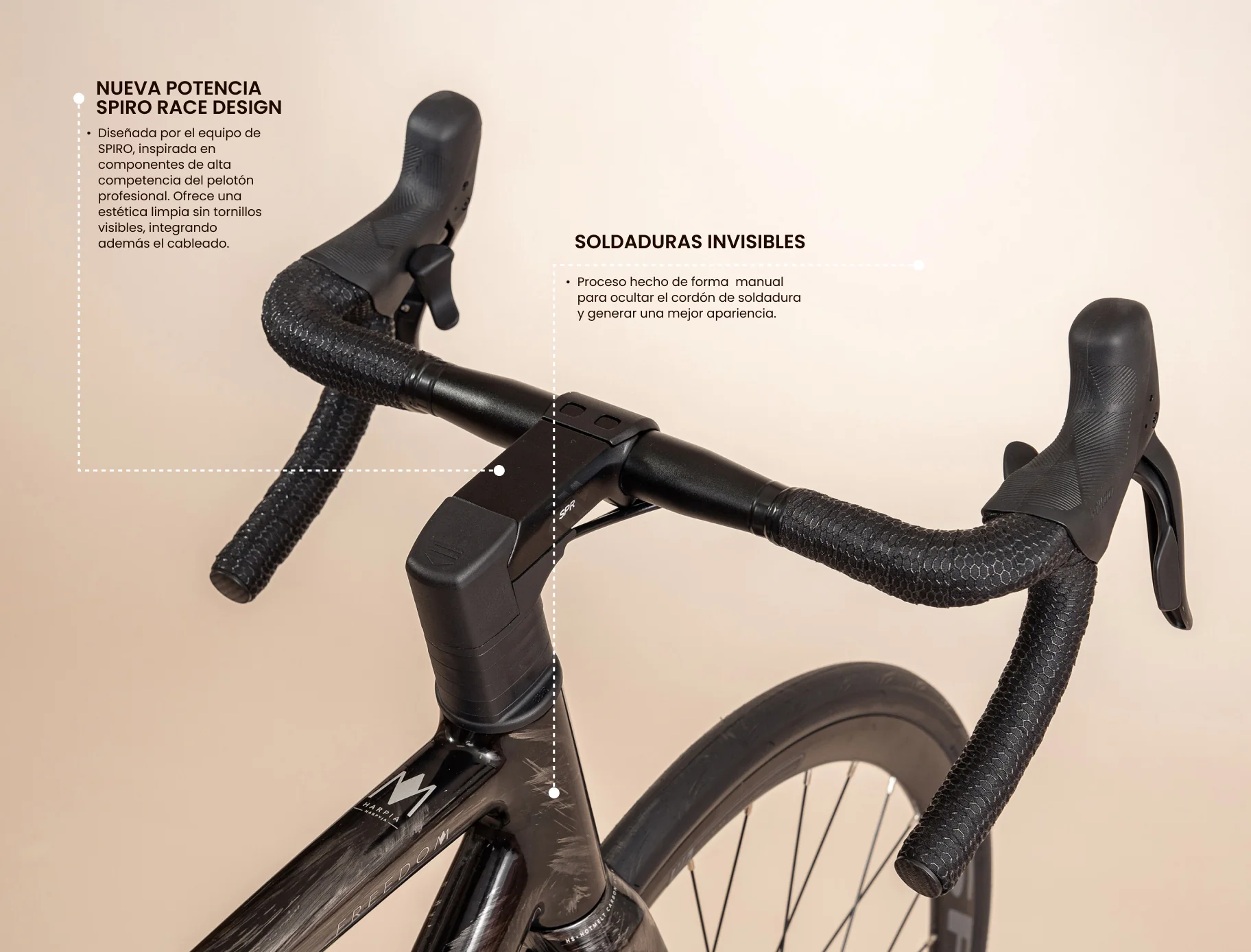 Bicicleta de ruta FREEDOM en aluminio con tenedor en carbono de 2x10 vel. - Image 16