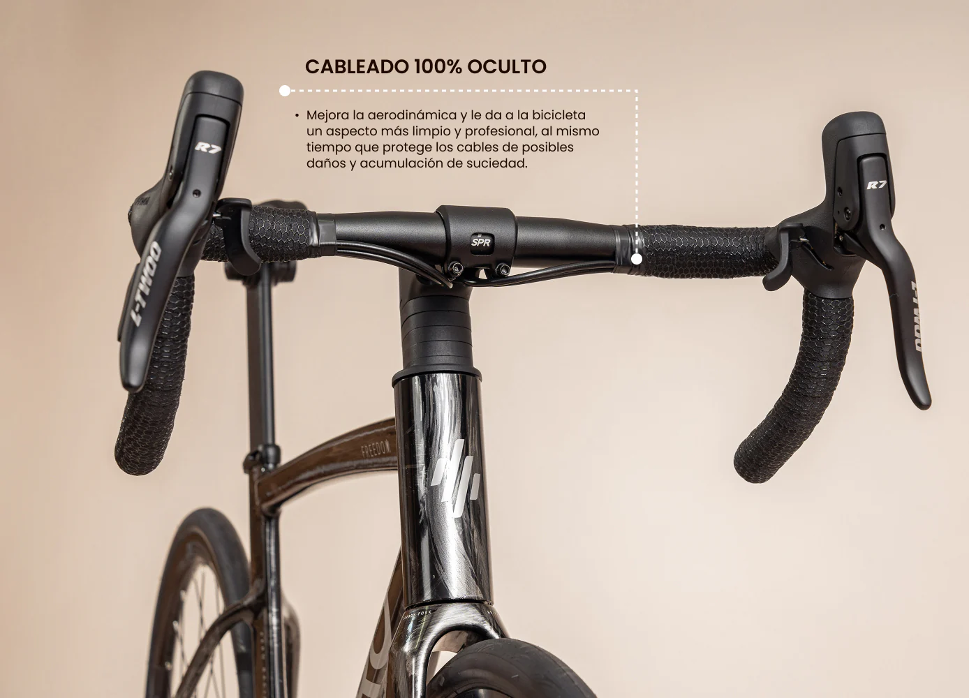 Bicicleta de ruta FREEDOM en aluminio con tenedor en carbono de 2x10 vel. - Image 4
